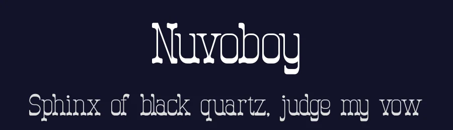 Nuvoboy by Denustudios — Decorative Font — thumbnail 2