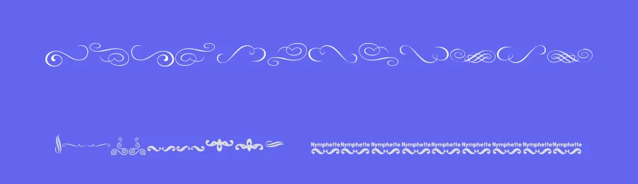Nymphette by Lauren Thompson — Dingbats Font — thumbnail 3