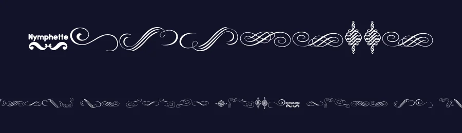 Nymphette by Lauren Thompson — Dingbats Font — thumbnail 2