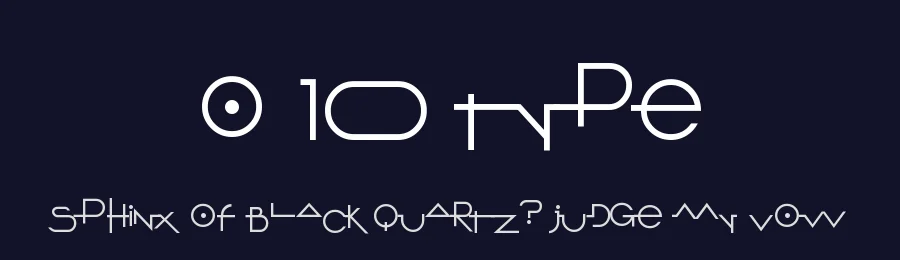 O 10 Type by Galdino Otten Fonts — Decorative Font — thumbnail 2