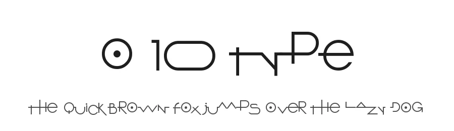 O 10 Type by Galdino Otten Fonts — Decorative Font