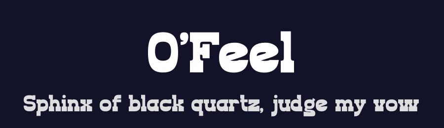 O'Feel by Denustudios — Decorative Font — thumbnail 2