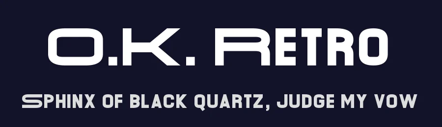 O.K. Retro by Chequered Ink — Sans Serif Font — thumbnail 2