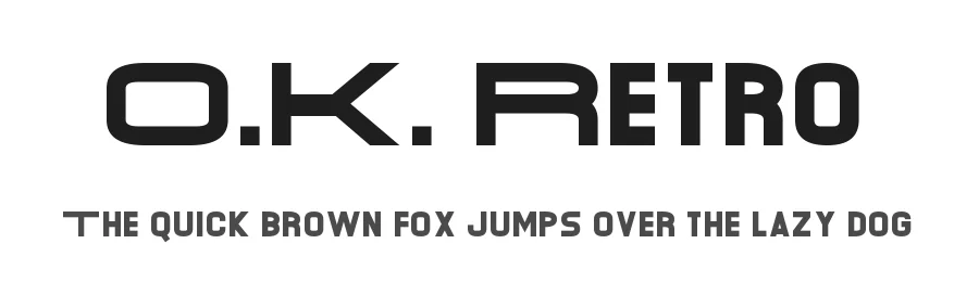 O.K. Retro by Chequered Ink — Sans Serif Font