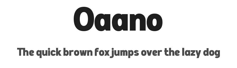 Oaano by wepfont.com — Sans Serif Font