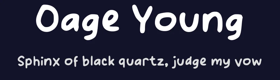 Oage Young by wepfont.com — Script Handwritten Font — thumbnail 2