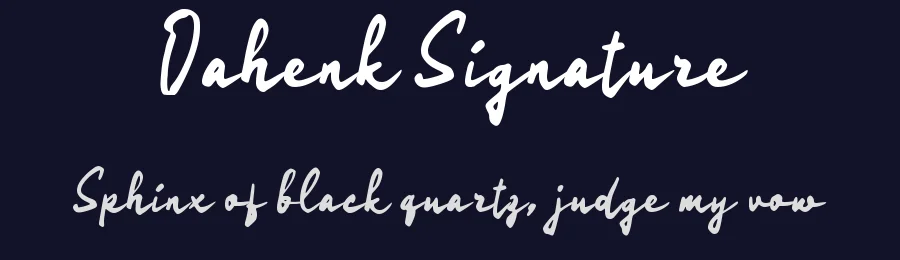 Oahenk Signature by wepfont.com — Script Handwritten Font — thumbnail 2