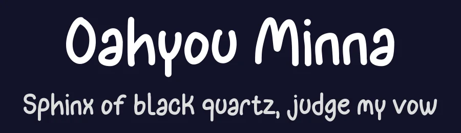 Oahyou Minna by Dhabee Studio — Decorative Font — thumbnail 2