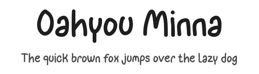 Oahyou Minna by Dhabee Studio — Decorative Font