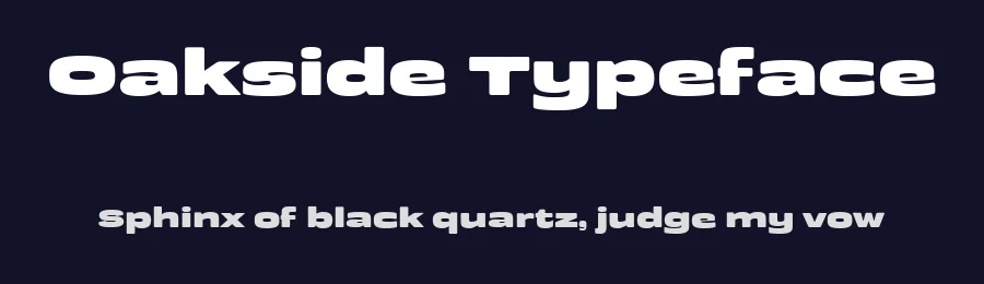 Oakside Typeface by Get Studio — Sans Serif Font — thumbnail 2