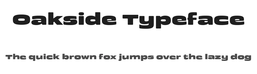 Oakside Typeface