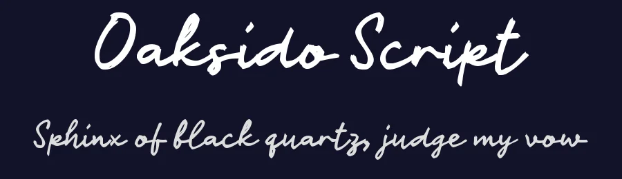 Oaksido Script by wepfont.com — Script Handwritten Font — thumbnail 2