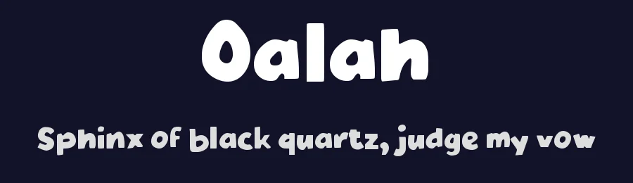 Oalah by wepfont.com — Decorative Font — thumbnail 2