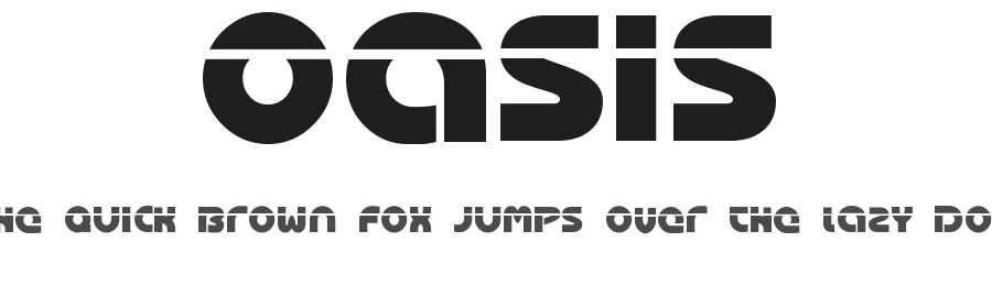 Oasis by Nathan Barry — Display Font