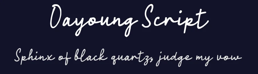 Oayoung Script by wepfont.com — Script Handwritten Font — thumbnail 2