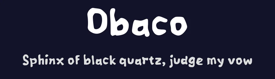 Obaco by wepfont.com — Decorative Font — thumbnail 2