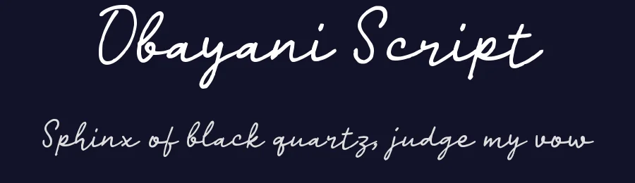 Obayani Script by wepfont.com — Script Handwritten Font — thumbnail 2