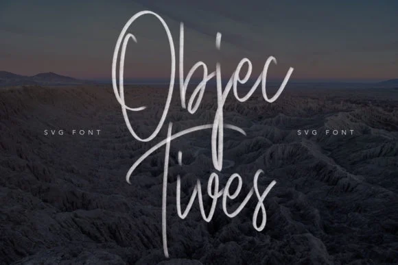 Objectives Font by Maulana Creative — Script Handwritten Font