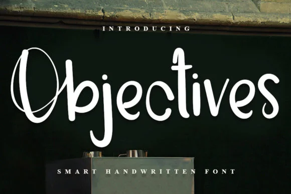 Objectives Font by NYA Letter by NYA Letter — Script Handwritten Font