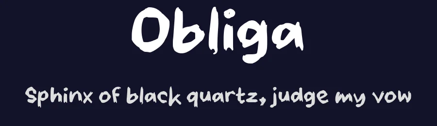 Obliga by wepfont.com — Script Handwritten Font — thumbnail 2
