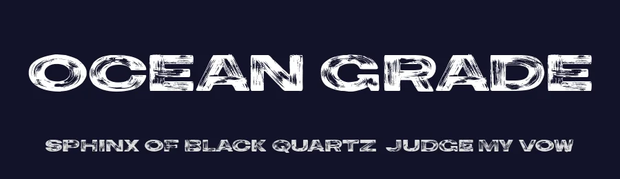 Ocean Grade by The Branded Quotes — Decorative Font — thumbnail 2