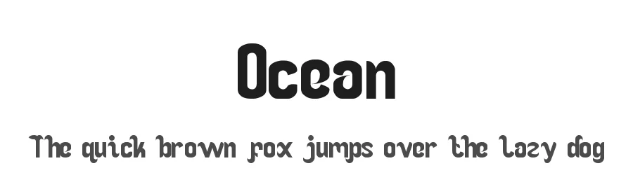 Ocean by weknow — Decorative Font