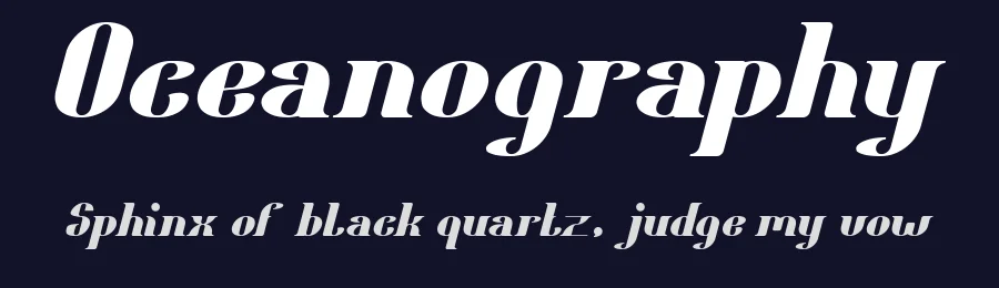 Oceanography by weknow — Decorative Font — thumbnail 2