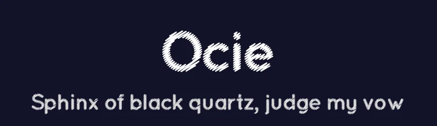 Ocie by Louis Dorman — Decorative Font — thumbnail 2