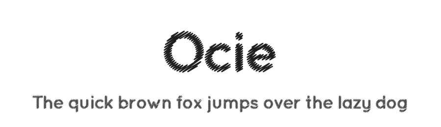 Ocie by Louis Dorman — Decorative Font