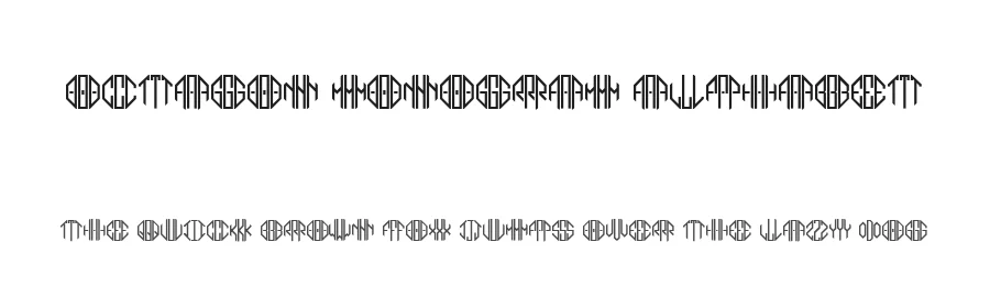 Octagon Monogram Alphabet