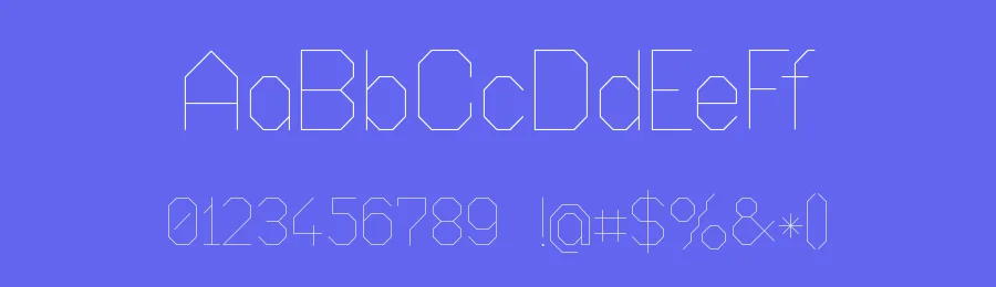 Octagonal by Vít Čondák — Display Font — thumbnail 3