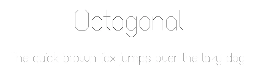 Octagonal by Vít Čondák — Display Font