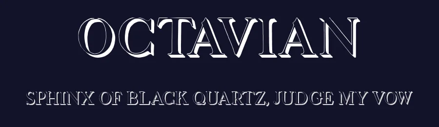 Octavian by Vladimir Nikolic — Serif Font — thumbnail 2