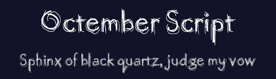 Octember Script — Script Handwritten Font — thumbnail 2