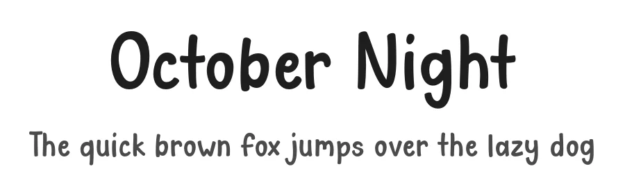 October Night by Misti's Fonts β Decorative Font