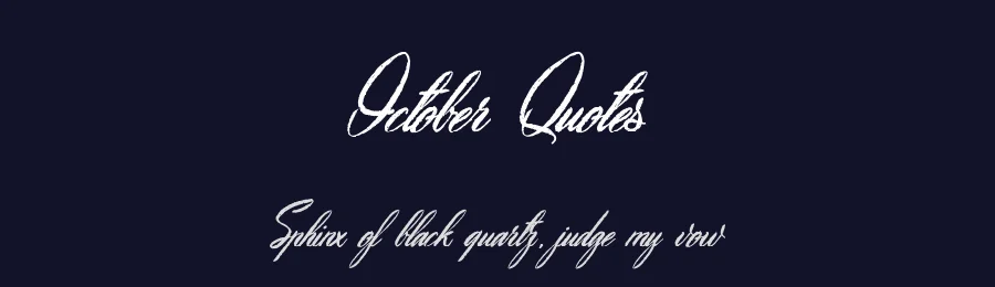 October Quotes by Maelle.K | Thomas Boucherie — Script Handwritten Font — thumbnail 2