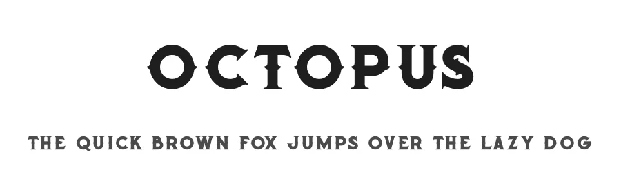 Octopus by Peter Olexa — Decorative Font