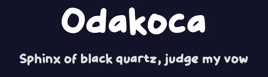 Odakoca by wepfont.com — Decorative Font — thumbnail 2