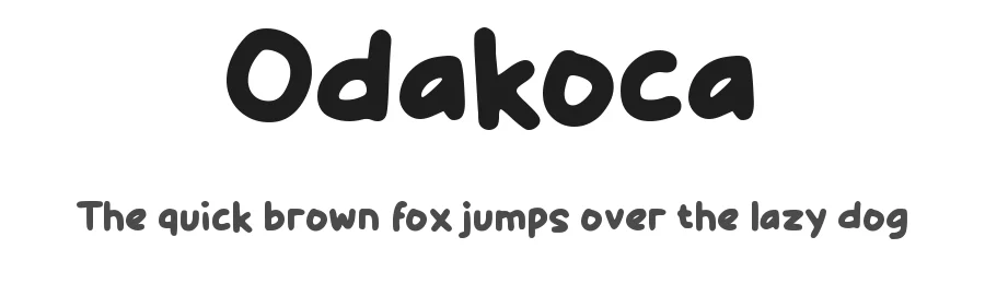 Odakoca by wepfont.com — Decorative Font