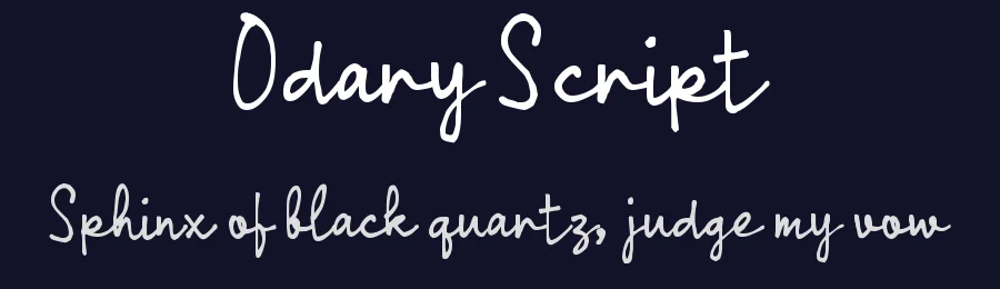 Odary Script by wepfont.com — Script Handwritten Font — thumbnail 2