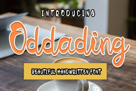 Oddading Font by shiddiq.art — Script Handwritten Font