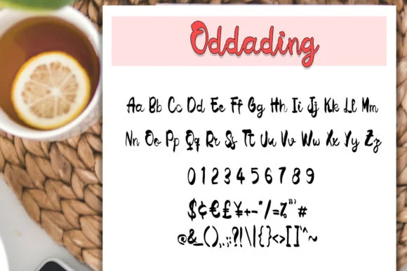 Oddading Font by shiddiq.art — Script Handwritten Font — thumbnail 3