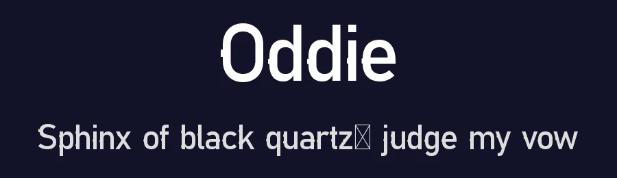 Oddie by Portype Studio — Sans Serif Font — thumbnail 2