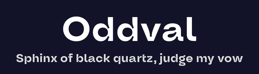Oddval by Type Forward Foundry — Sans Serif Font — thumbnail 2