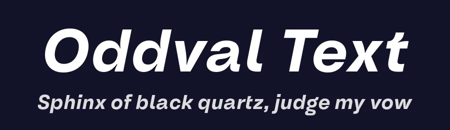 Oddval Text by Type Forward Foundry — Sans Serif Font — thumbnail 2