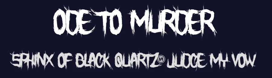Ode To Murder by Fontmonger — Decorative Font — thumbnail 2