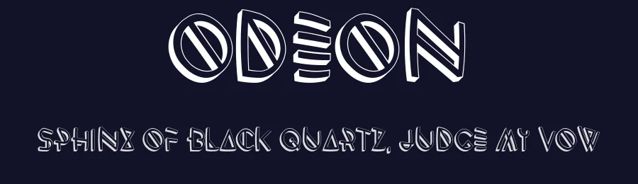 Odeon by Vladimir Nikolic — Decorative Font — thumbnail 2