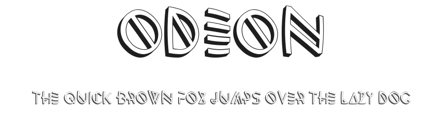 Odeon by Vladimir Nikolic — Decorative Font