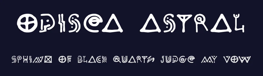 Odisea Astral by Roy Carvajal — Decorative Font — thumbnail 2