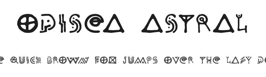 Odisea Astral by Roy Carvajal — Decorative Font